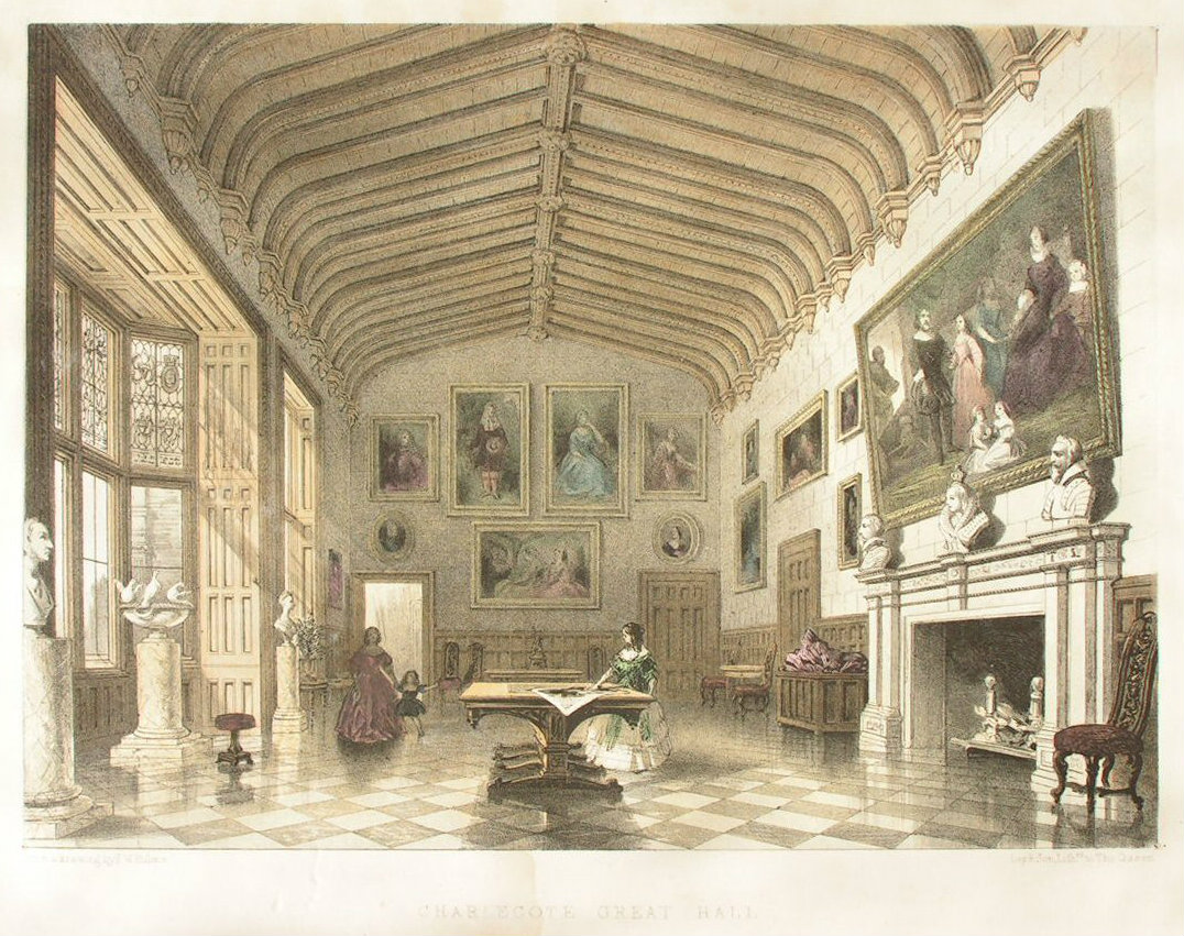 Lithograph - Charlecote Great Hall